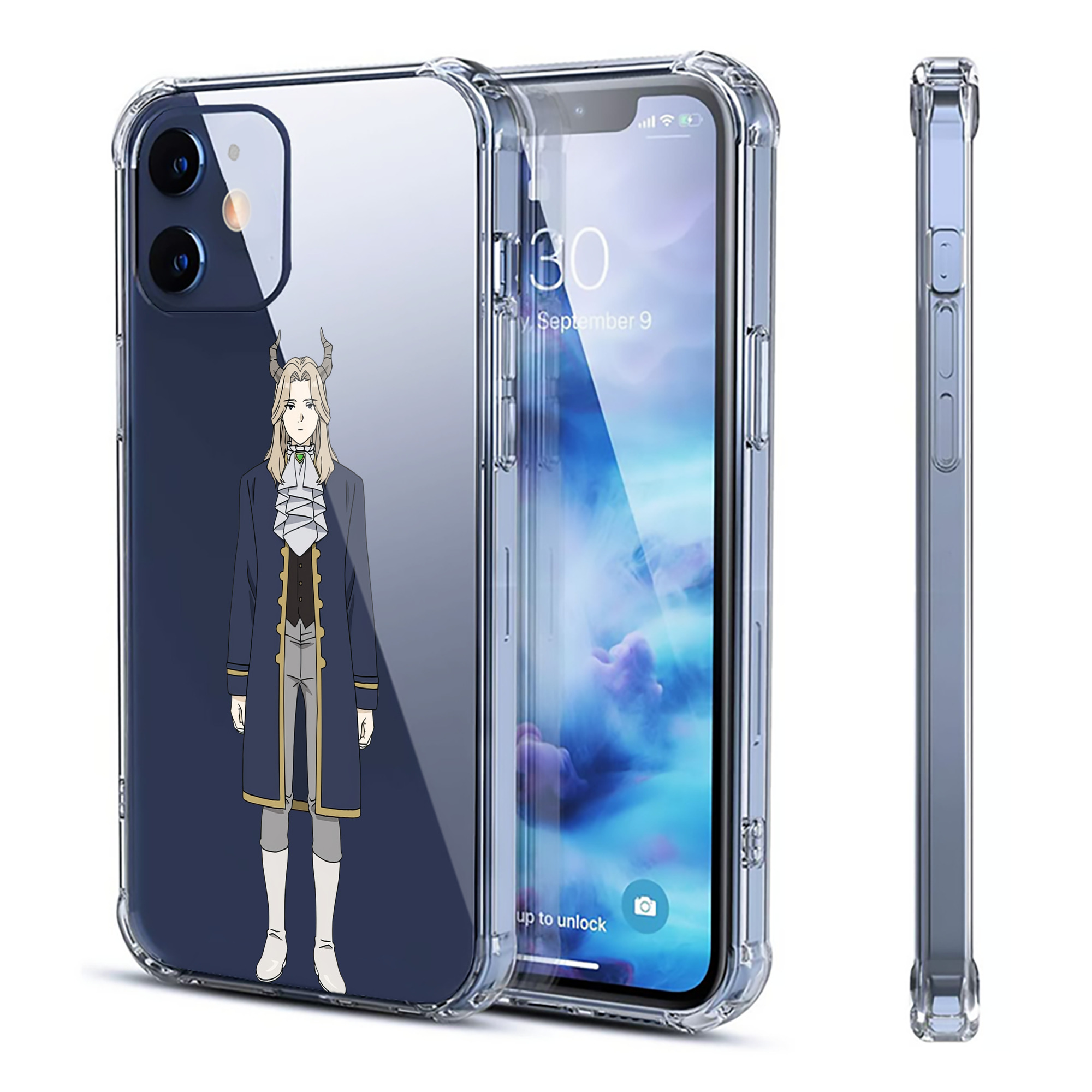 （画像用） 葬送のフリーレン Frieren 【iPhone 12シリーズ対応】透明スマホケース（クリアソフトケース）